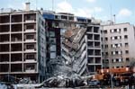 A view of the damage to the U.S. Embassy after the bombing